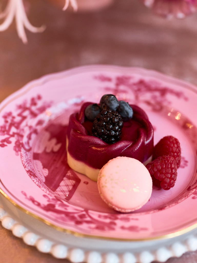Mini raspberry tart idea for bridal shower. 