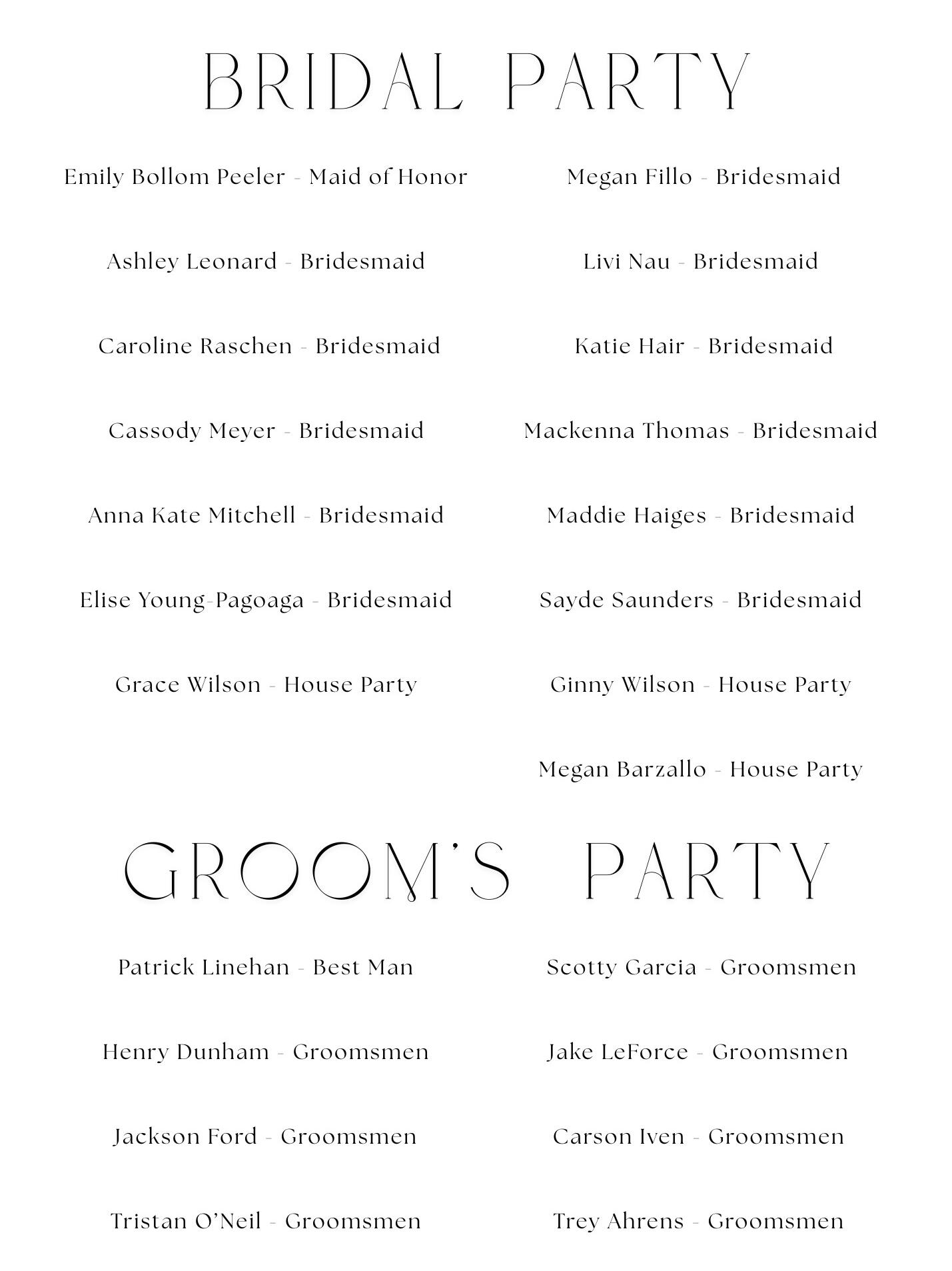 Picture of Wedding Party