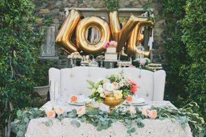 Whimsical, Romantic Sweetheart Table
