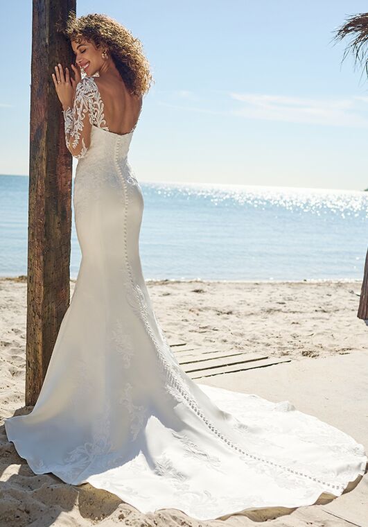 Rebecca Ingram BRETTE Sheath Wedding Dress - 3