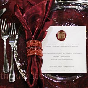 Wax Seal Menu Cards