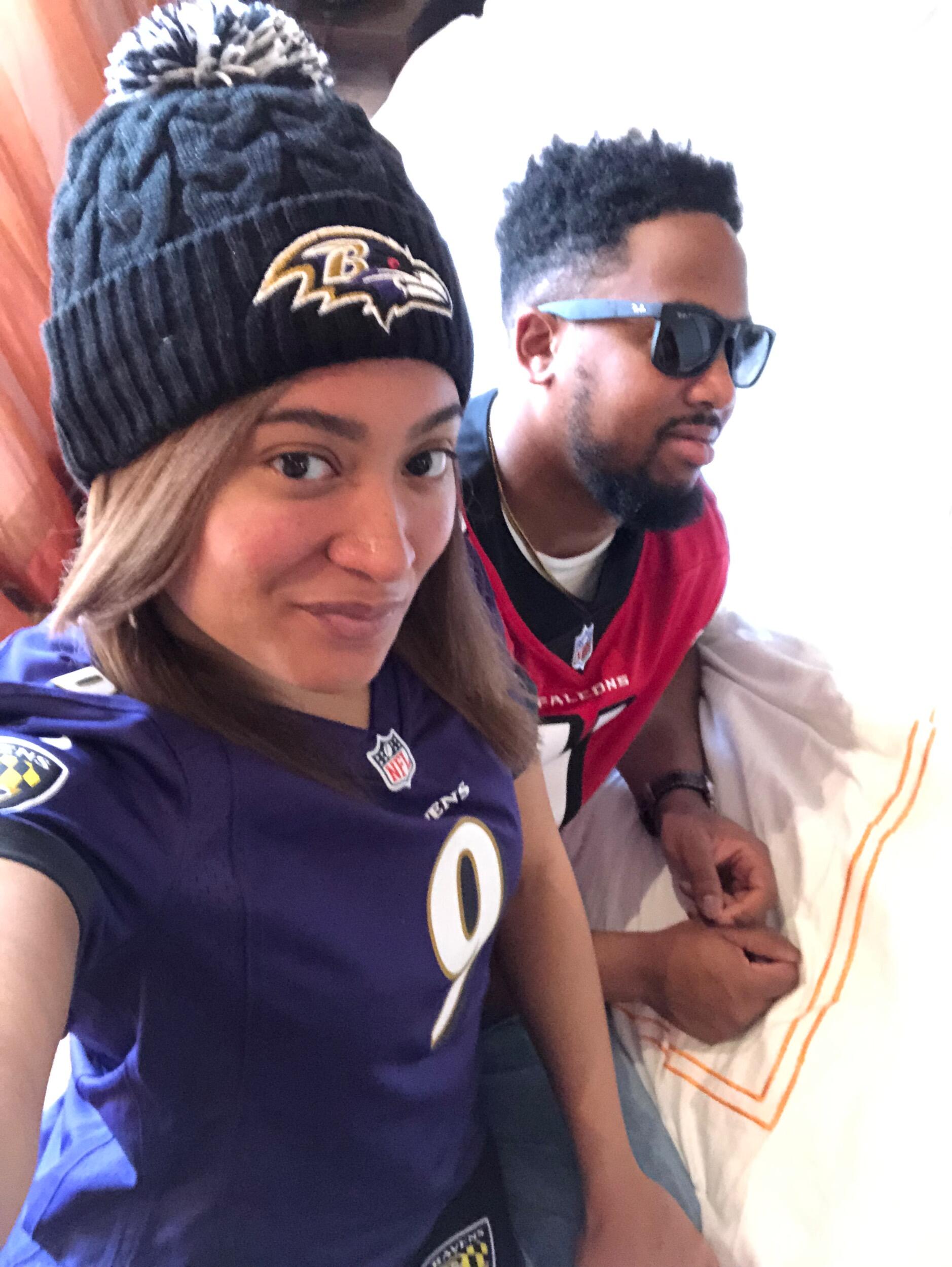 We agree on a lot but not everything!
Ravens vs. Falcons Game-Atlanta,GA