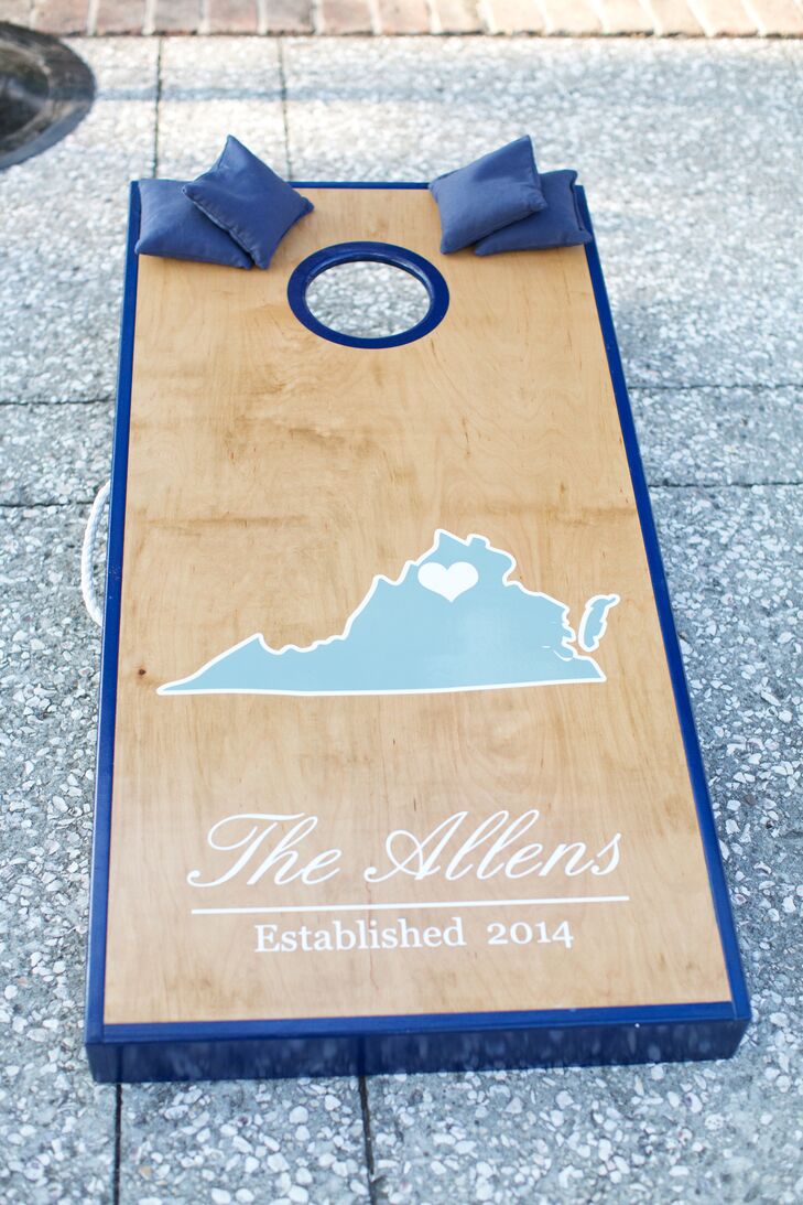 Instead of a specific theme, the couple worked to incorporate meaningful details throughout their destination wedding -- especially by honoring the states where they each grew up.