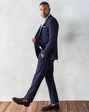 The Black Tux Stretch Wool True Navy Suit Blue Tuxedo - thumbnail - 3