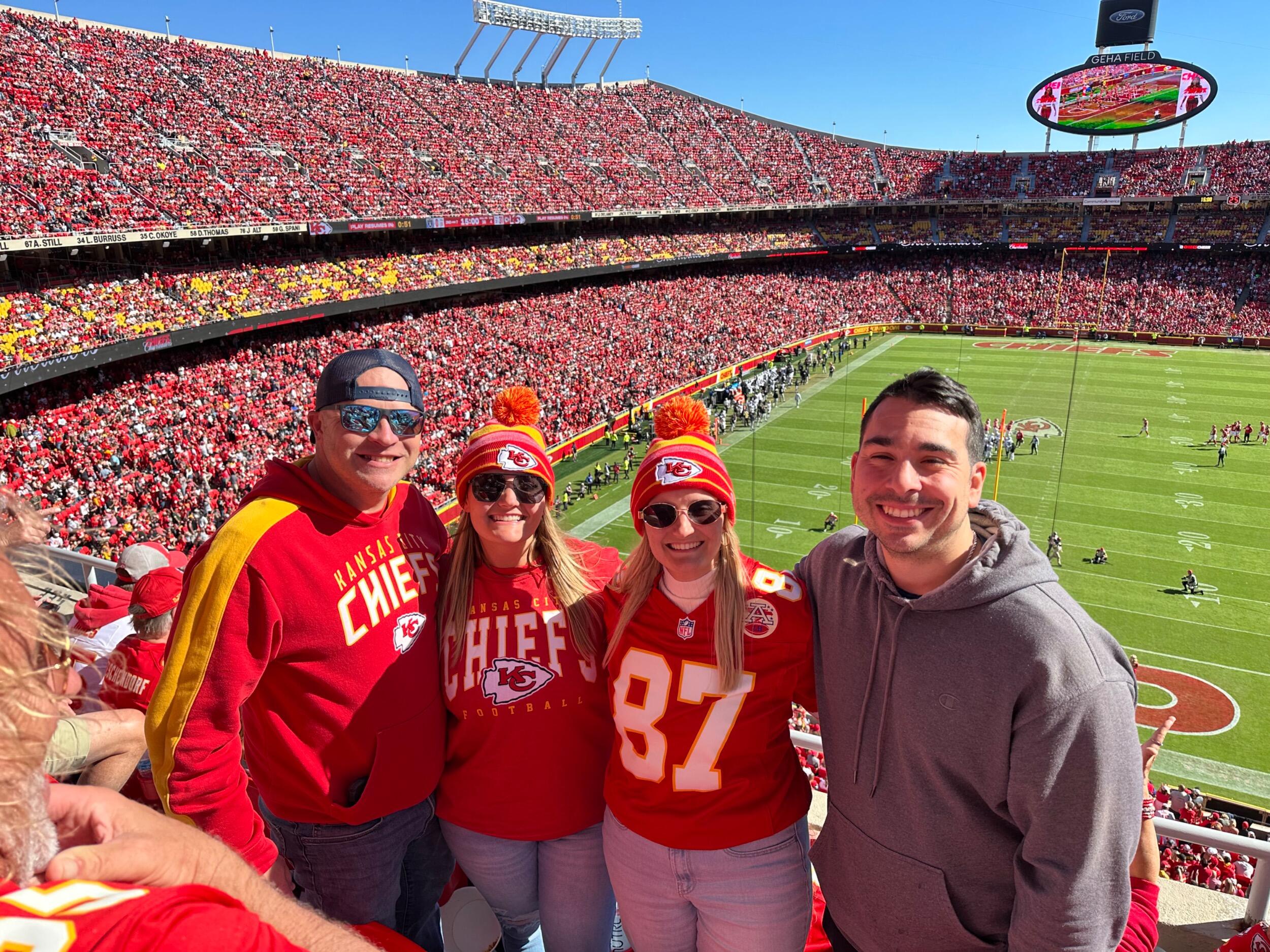 First time at Arrowhead! Go Chiefs!