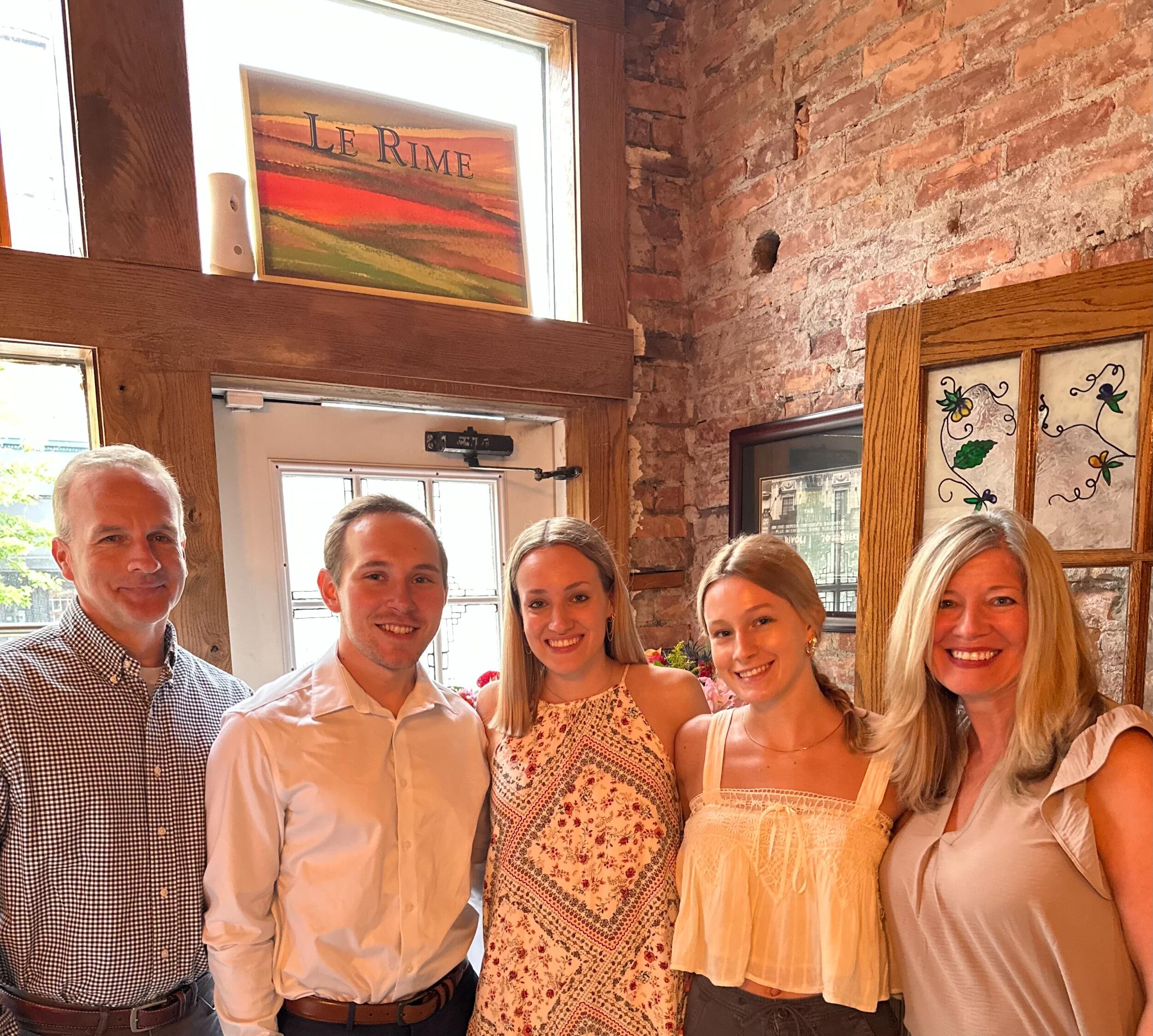 ... and Gillian during her first year of pharmacy residency in Toledo ...