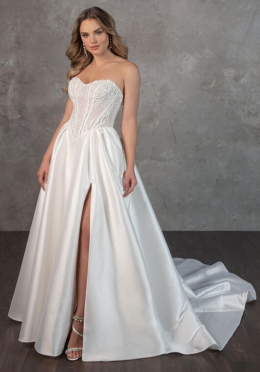 Essense of Australia D4332 A-Line Wedding Dress - 3