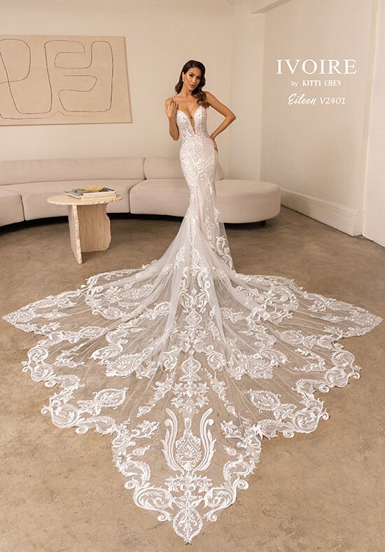 IVOIRE by KITTY CHEN EILEEN, V2401 Fit-and-Flare Wedding Dress - 1