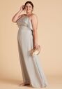 Birdy Grey Jules Curve Dress in Dove Gray Halter Bridesmaid Dress - thumbnail - 2