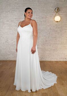 Stella York 7638 plus A-Line Wedding Dress