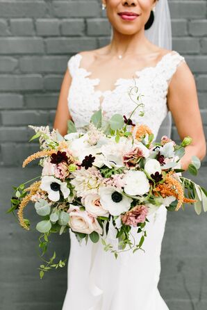Oversize Anemone, Astilbe and Dahlia Bouquet