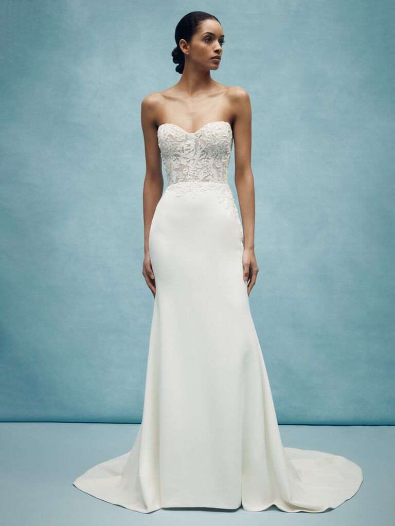 wedding dress sweetheart neckline corset