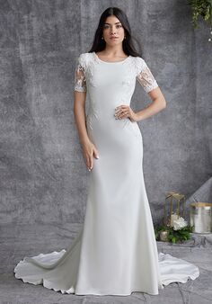 Rebecca Ingram BELLAROSE LEIGH Sheath Wedding Dress