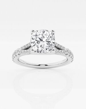 Grown Brilliance Cushion Cut Engagement Ring