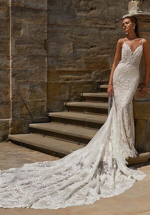 Val Stefani Palazzo Mermaid Wedding Dress