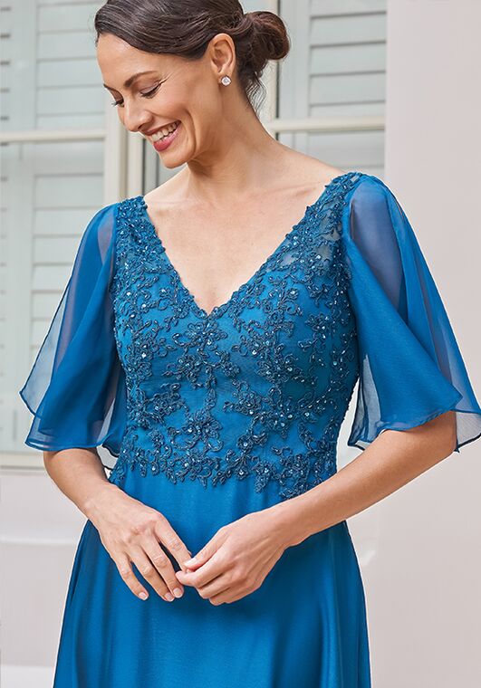 Jade Couture Mother of the Bride by Jasmine K248015 Blue Mother Of The Bride Dress - 2