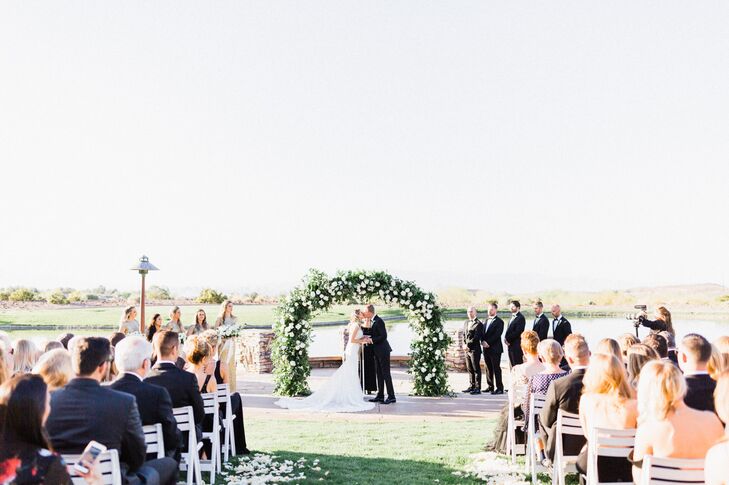 Garden-Inspired Vine and White Floral Wedding Arch