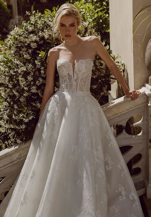 Amalfi Passion collection by Ricca Sposa Susanna 24-030 A-Line Wedding Dress - 2