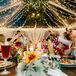 String Lights and Clear Tent at Minimony in Colorado