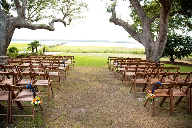 Summer Outdoor Ceremony at Lowndes Grove Plantation