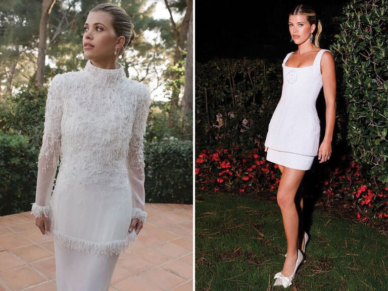 Sofia Richie wears various Chanel outfits on her wedding day. 
