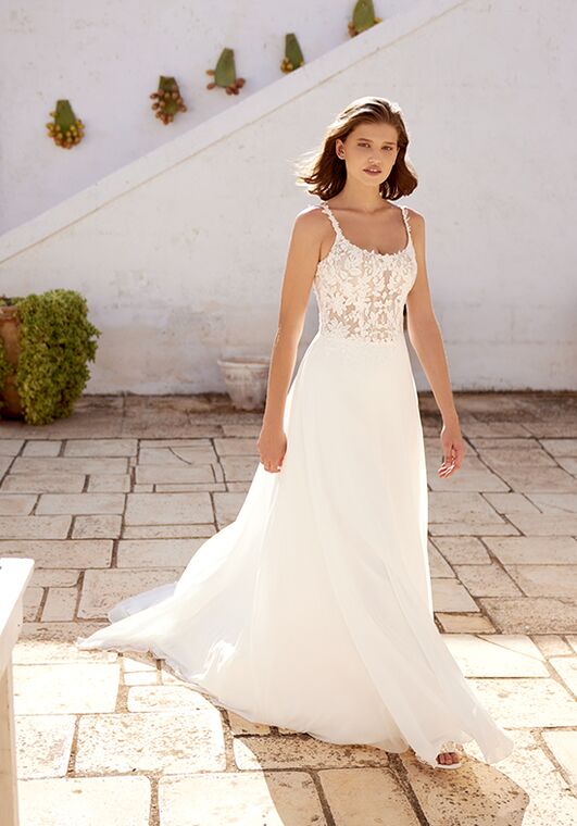 Lillian West 66391 A-Line Wedding Dress - 2