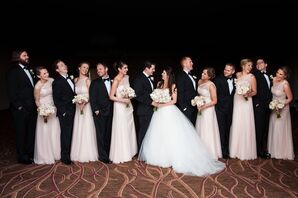 Watters Blush One-Shouldered Bridesmaid Dresses
