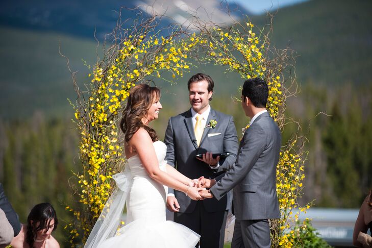 Jessica and Phil Outdoor Ceremony in Colorado
