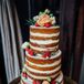 When it came to designing their wedding cake, Jennifer and Michael went with an unfrosted, naked cake to go with Brooklyn Winery’s rustic vibe. The pastry chef at Sweet Chick, where Michael works, collaborated with the couple to dream up a fun, flavorful peanut butter and jelly cake — vanilla cake with peanut-butter frosting and raspberry comfit filling.