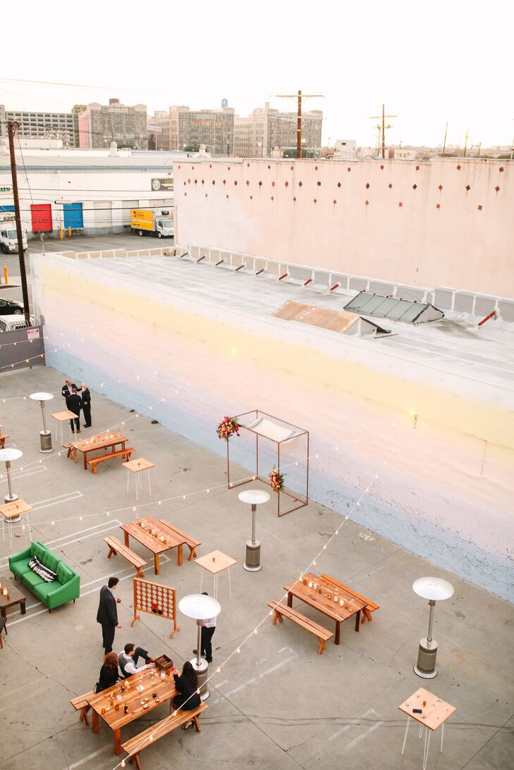 Cocktail Hour at the Unique Space in Los Angeles, California
