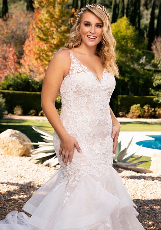 Casablanca Bridal 2391 Jillian Mermaid Wedding Dress - 3