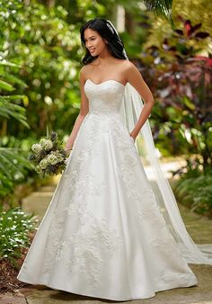 Essense of Australia D3064 Ball Gown Wedding Dress