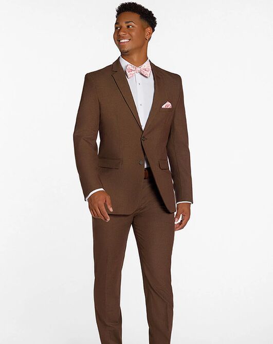 BLACKTIE METRO Cocoa Wedding Suit Brown Tuxedo - 2