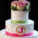 Monogrammed Wedding Cake