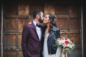 Modern, Plum-Colored Suit