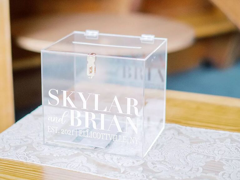 Personalized Wedding Card Box