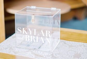 Wedding reception card box | Carleton Churchill Photography | blog.TheKnot.com