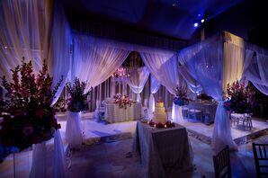 Head Tables With Dramatic Drapery on Stages