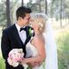 Bridal Bouquet With Pink and White Roses