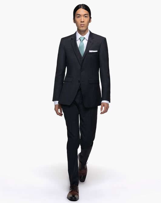 Generation Tux Charcoal Notch Lapel Suit Gray Tuxedo - 2