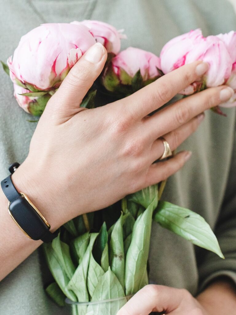 Couples touch bracelets
