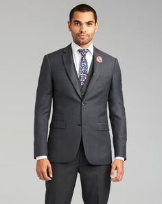 Friar Tux Charcoal Stretch Suit Separates Grey Tuxedo