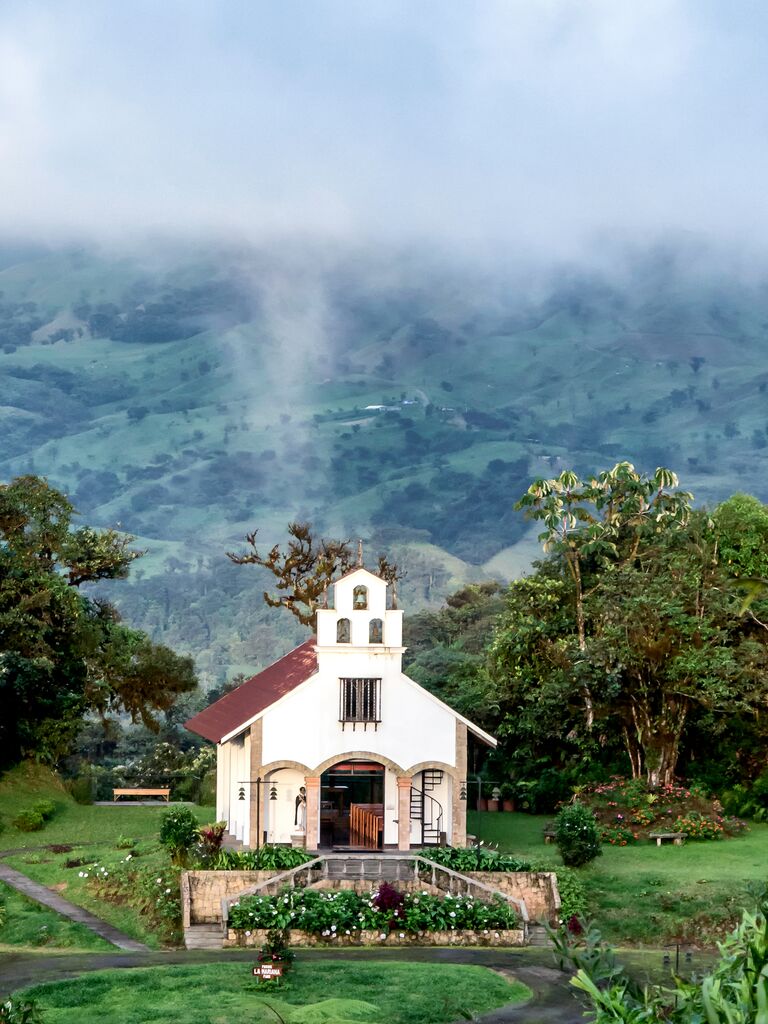 Wedding chapel in Costa Rica's Los Angeles Cloud Forest