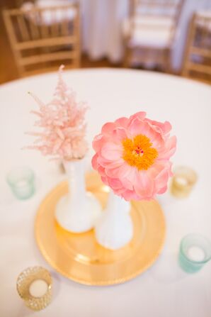 Pink Anemone Flower in Bud Vase