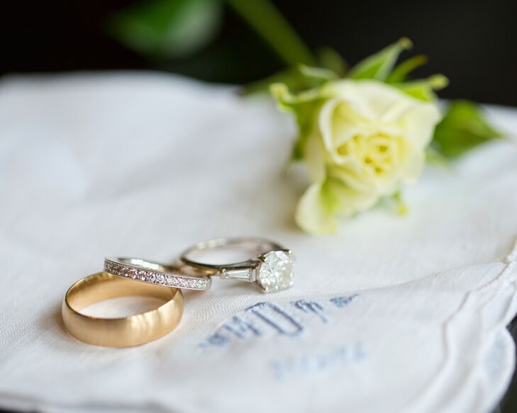 Classic Diamond Eternity and Gold Wedding Bands
