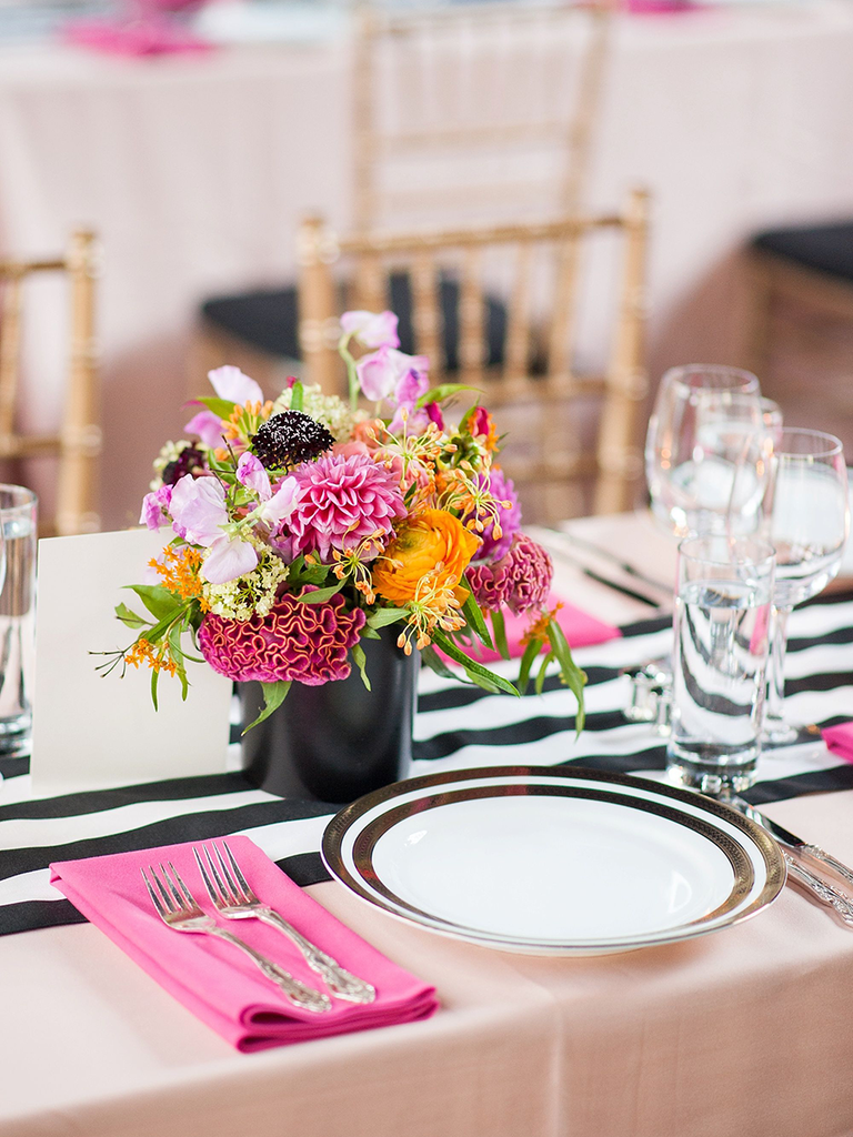 preppy modern centerpieces