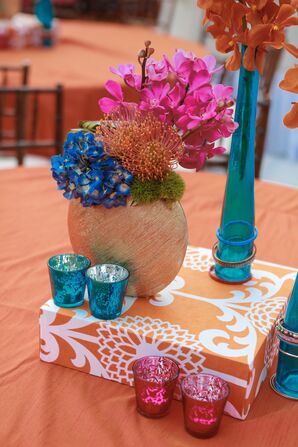 Orange and Pink Lunchtime Reception