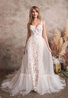 Lillian West 66224 Fit-and-Flare Wedding Dress