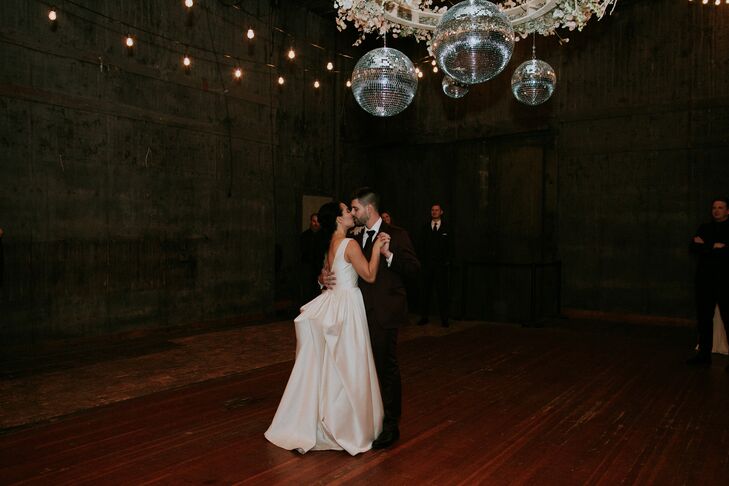 Modern First Dance with Disco Balls at Jam Handy in Detroit, Michigan
