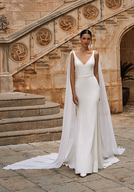 Moonlight Tango T124 Mermaid and Trumpet Wedding Dress - 1
